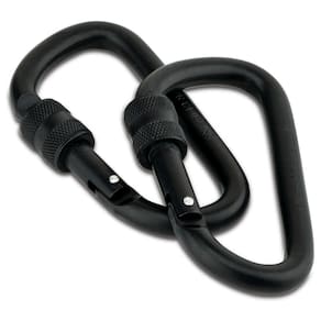 Mosquetão Echolife de Alumínio 8cm AC036 - Preto