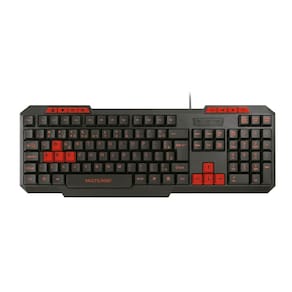 Teclado Gamer Multilaser TC242 com Hotkeys Multimídia - Vermelho