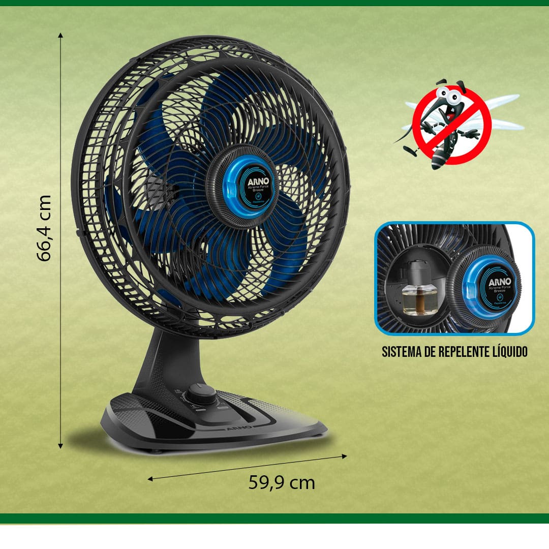 Ventilador De Mesa Arno Xtreme Force Breeze Extra