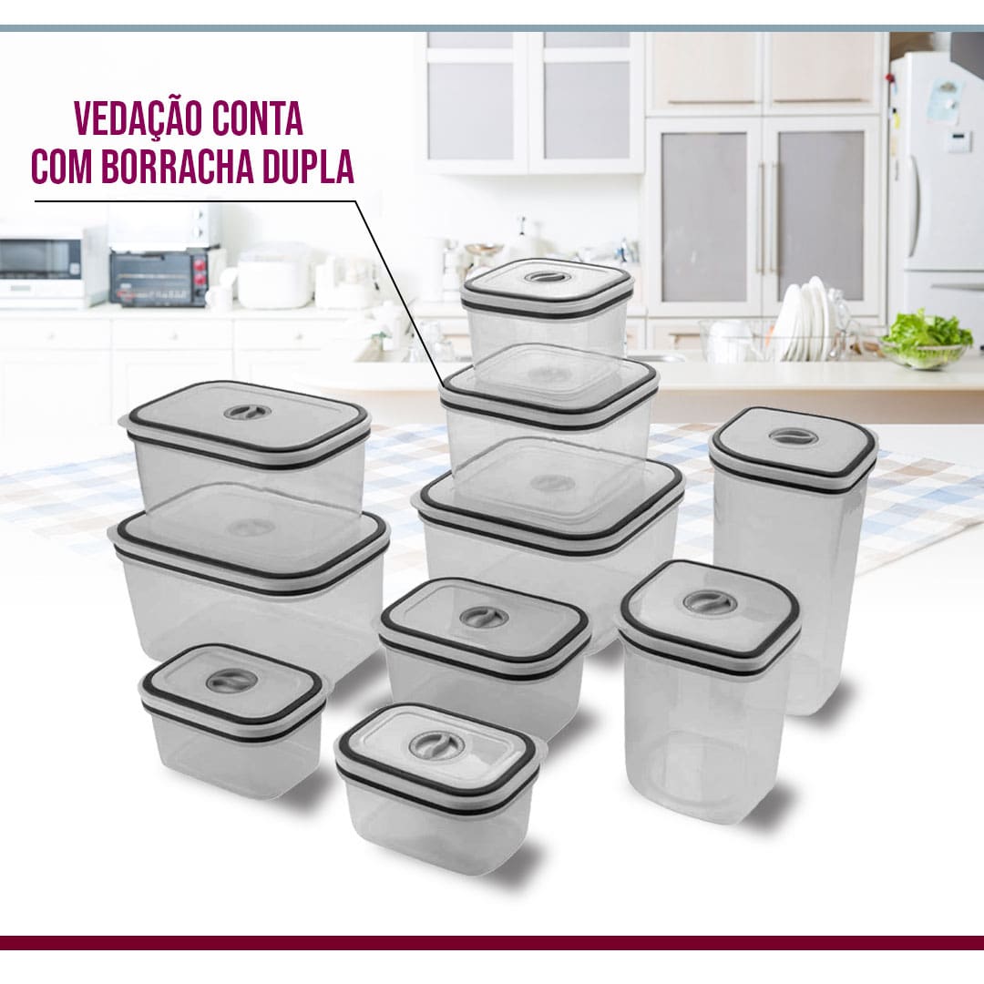 Conjunto de Potes 10 Peças Electrolux em Casas Bahia