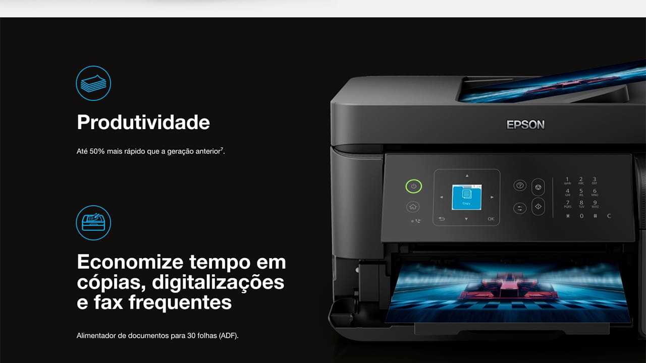 Multifuncional Tanque De Tinta Epson Ecotank L Casas Bahia