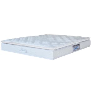 Cama Box Queen Size Umaflex Itália com Pillow Top e Molas Ensacadas 69x158x198cm - Branco