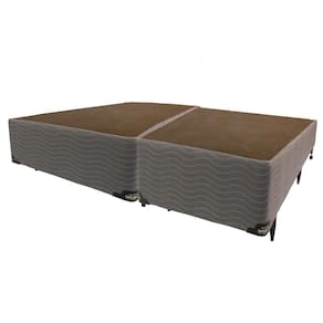 Cama Box King Size Ortobom New Magestic com Molas Ensacadas 68x193x203cm - Marrom/Cinza