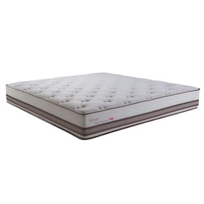 Base Box + Colchão Queen Size Herval Sense com Molas Ensacadas 69x158x198 cm - Bege