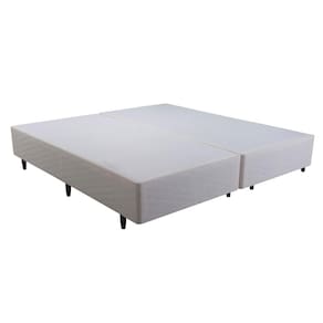 Base Box + Colchão Queen Size Herval Sense com Molas Ensacadas 69x158x198 cm - Bege