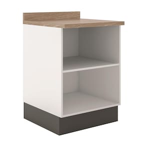 Cozinha Completa Bartira Linea com 6 Portas, 3 Gavetas, Portas de Vidro e Nicho - 260 cm de Largura