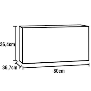 Cozinha Completa Bartira Linea com 6 Portas, 3 Gavetas, Portas de Vidro e Nicho - 260 cm de Largura