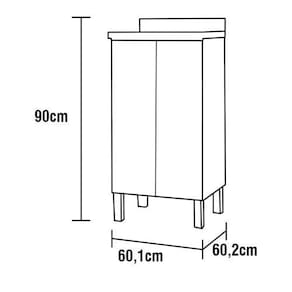 Cozinha Completa Bartira Linea com 6 Portas, 3 Gavetas, Portas de Vidro e Nicho - 260 cm de Largura
