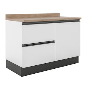 Cozinha Completa Bartira Línea com 7 Portas, 3 Gavetas e 6 Prateleiras - 200cm de largura