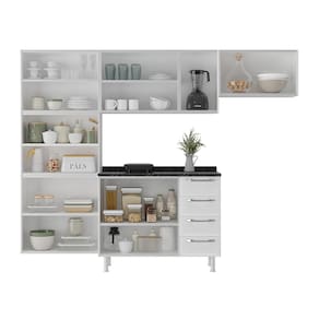 Cozinha Completa Itatiaia Diamante com 13 Portas e 4 Gavetas - 245cm de largura