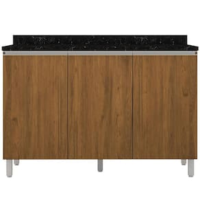 Cozinha Completa Bartira Amazonita com 8 Portas, 6 Prateleiras e 3 Gavetas - 271cm de largura