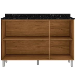 Cozinha Completa Bartira Amazonita com 8 Portas, 6 Prateleiras e 3 Gavetas - 271cm de largura