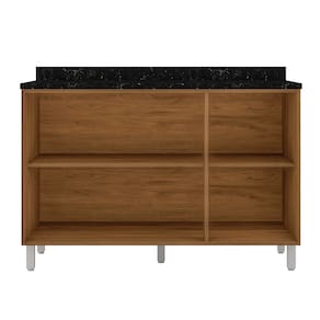 Cozinha Completa Bartira Amazonita com 8 Portas, 6 Prateleiras e 3 Gavetas - 271cm de largura