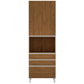 Cozinha Completa Bartira Amazonita com 8 Portas, 6 Prateleiras e 3 Gavetas - 271cm de largura