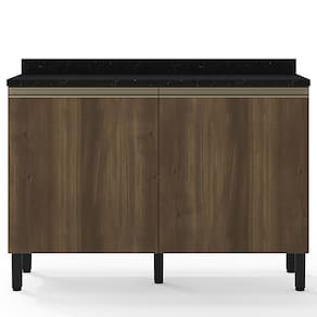Cozinha Compacta Bartira Jaspe com 6 Portas, 3 Gavetas e 6 Prateleiras - 260,4cm de largura