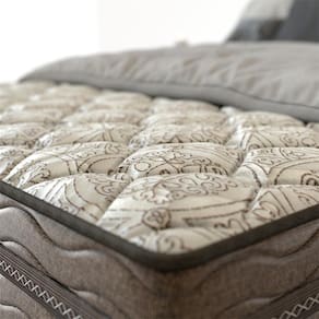 Cama Box Queen Size Probel Óregon com Euro Pillow e Molas Prolastic 62x158x198 cm - Bege/Marrom