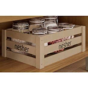 Cozinha Compacta Nesher Princesa com 4 Portas 3 Gavetas e 7 Prateleiras - 200cm de largura