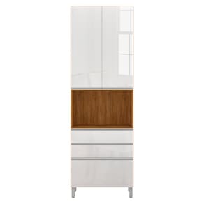 Cozinha Compacta Bartira Amazonita com 5 Portas, 3 Gavetas e 5 Prateleiras - 271cm de largura