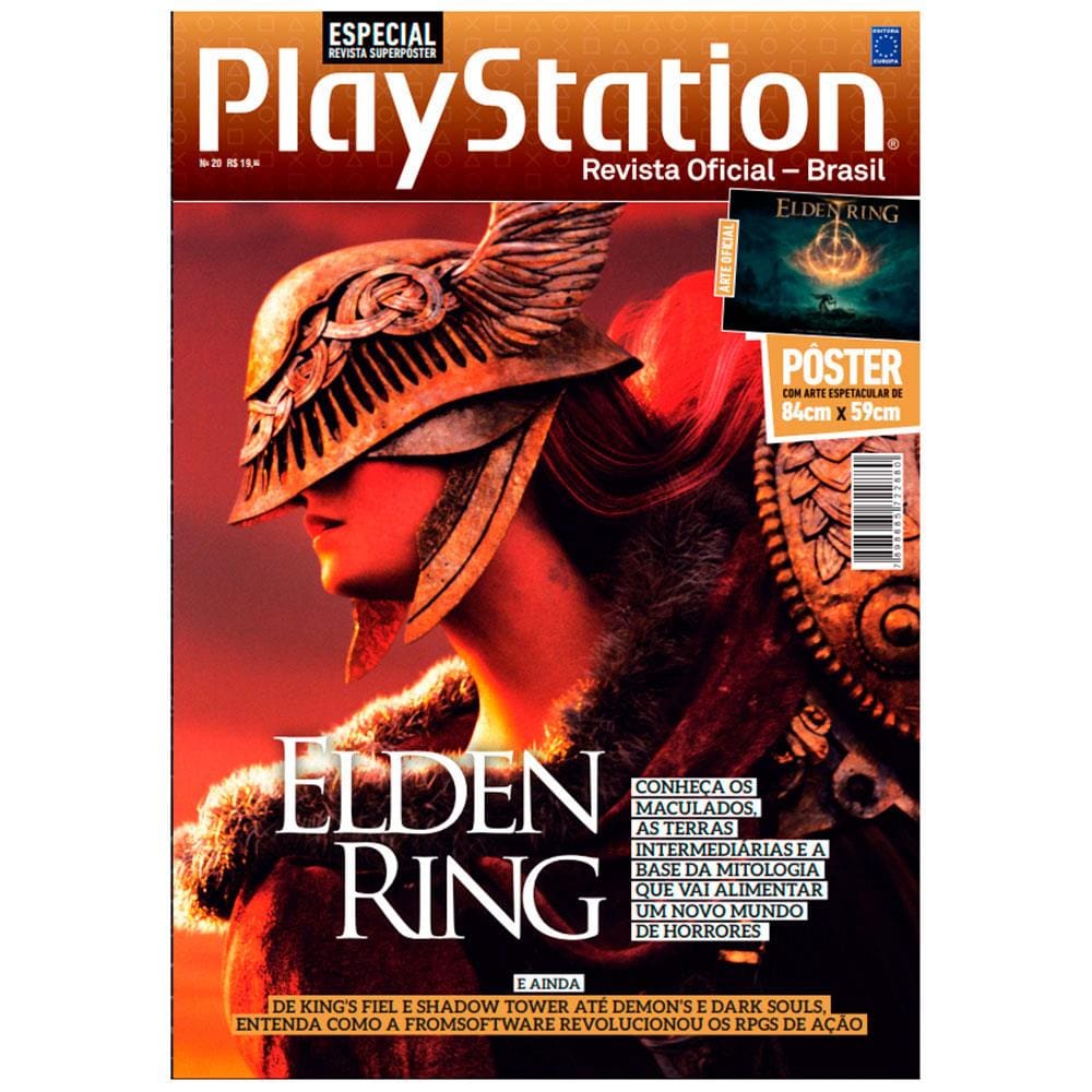 Jogo Elden Ring - PS4 + Revista Poster PlayStation - Elden Ring