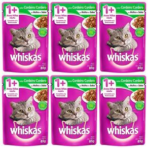 Alimento Húmedo para Gatos Adultos Whiskas Sabor Cordero 85g 