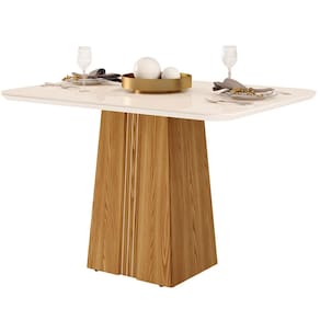 Mesa de Jantar Retangular DJ Móveis Raquel Plus com 4 Cadeiras Revestidas em Suede e Veludo