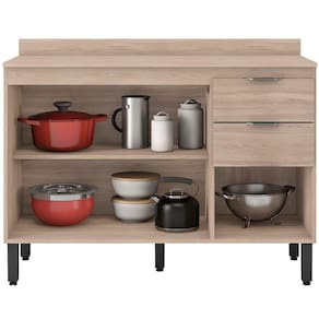 Cozinha Completa Demóbile Firenze com 10 Portas, 2 Gavetas e 7 Prateleiras - 259,5cm de largura