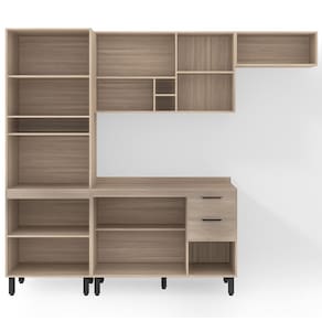 Cozinha Completa Demóbile Firenze com 10 Portas, 2 Gavetas e 7 Prateleiras - 259,5cm de largura