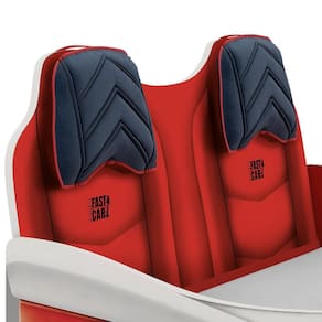 Conjunto Quarto Infantil Móveis Estrela Fast Car com Cama e Guarda-Roupa