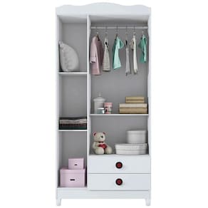 Conjunto Quarto Infantil Móveis Estrela Fast Car com Cama e Guarda-Roupa