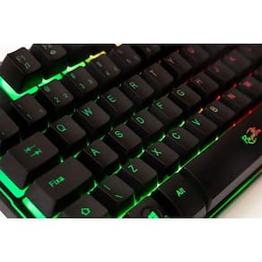 Cadeira Gamer Dazz Prime-X com Apoio para Lombar e Pescoço + Teclado Gamer Dazz Rapid Fire Revolution USB - Preto