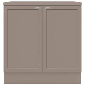 Cozinha Completa Poliman Unna com 12 Portas, 2 Gavetas, 7 Prateleiras e Cristaleira - 270cm de largura - Fumê