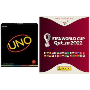 Kit Jogo de Cartas Uno Minimalista Mattel + Álbum da Copa do Mundo Qatar  2022 Brochura - Editora Panini, Shopping