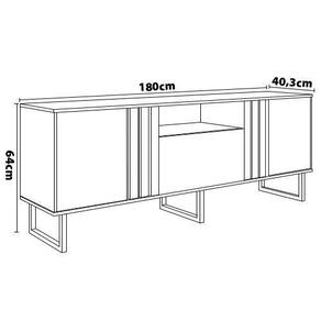Rack Colibri Juruá com Painel Extensível Leme para TV de até 70"