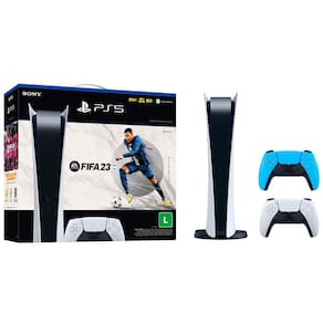 Console Sony PS5 (Playstation 5) Físico 825GB com Disco + Jogo Fifa 23 +  Controle sem Fio Sony