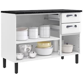 Cozinha Compacta Itatiaia New Premium com 12 Portas, 2 Gavetas e 10 Prateleiras - 280cm de largura