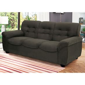 Sofá de 3 e 2 Lugares Linoforte Stillus II com 154 cm e 204 de Larguras e Revestidos em Tecido Suede