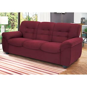 Sofá de 3 e 2 Lugares Linoforte Stillus II com 154 cm e 204 de Larguras e Revestidos em Tecido Suede