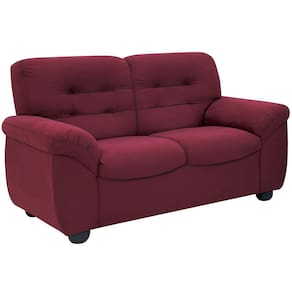 Sofá de 3 e 2 Lugares Linoforte Stillus II com 154 cm e 204 de Larguras e Revestidos em Tecido Suede