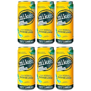 Bebida Mista Mike`s Hard Lemonade Limão Lata 269ml - 6 Unidades
