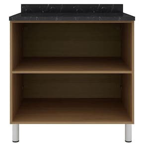 Cozinha Completa Bartira Rubi com 9 Portas, 3 Gavetas e 5 Prateleiras - 280cm de largura