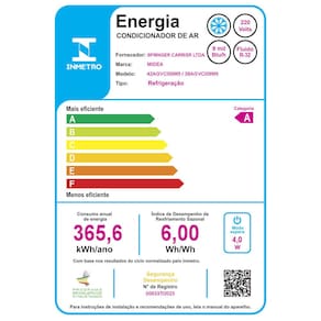 Ar-Condicionado Midea Inverter Xtreme Save Connect- R32 42AGVCI09M5/38AGVCI09M5 Frio 9000 BTUs - 220V