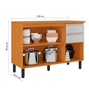 Cozinha Completa Itatiaia Ideale com 4 Peças, 10 Portas, 11 Prateleiras e 2 Gavetas – 270cm de Largura