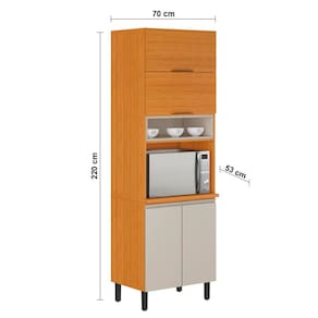 Cozinha Completa Itatiaia Ideale com 4 Peças, 10 Portas, 11 Prateleiras e 2 Gavetas – 270cm de Largura