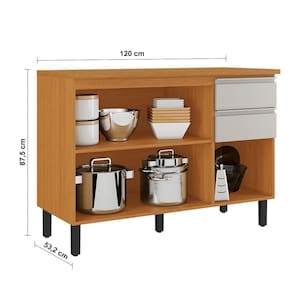 Cozinha Completa Itatiaia Ideale 7 peças com 13 portas, 2 gavetas e 7 prateleiras – 340 cm de largura