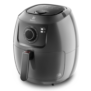 Fritadeira Elétrica Sem Óleo Air Fryer Electrolux Family Efficient EAF50 5L – Grafite + Cafeteira Elétrica Efficiente ECM10 15 Xícaras - Preta