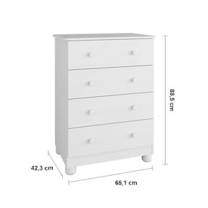 Berço Americano + Cômoda Infantil com 4 Gavetas e 65,1cm de Largura + Guarda-Roupa Infantil Peroba Duda Plus com 2 Portas, 3 Gavetas e 5 Prateleira