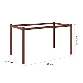 Mesa de Jantar Retangular Fabone Alexa Tampo de Vidro 140x80cm com 6 Cadeiras Dora Revestidas em Courino