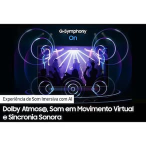 Smart TV 85" 4K Samsung Neo QLED QN85QN85DBGXZD com Processador NQ4 AI Gen2 + Smart TV 55" 4K Samsung Neo QLED QN55QN85D com Processador AI e FreeSync
