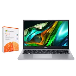 Notebook Acer Aspire 3 Intel Core i3- N305 Série N, 8GB RAM, 256GB SSD, Tela de 15.6", LED Full HD e Windows 11 Home + Microsoft 365 Personal 1TB
