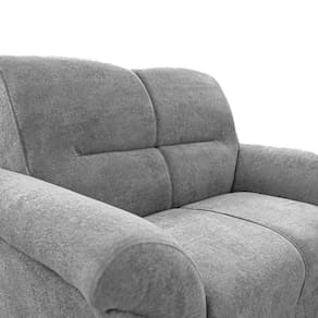 Sofá de 3 e 2 Lugares Cama inBox Mourato com 187cm e 140cm de Larguras e Revestidos em Bouclé